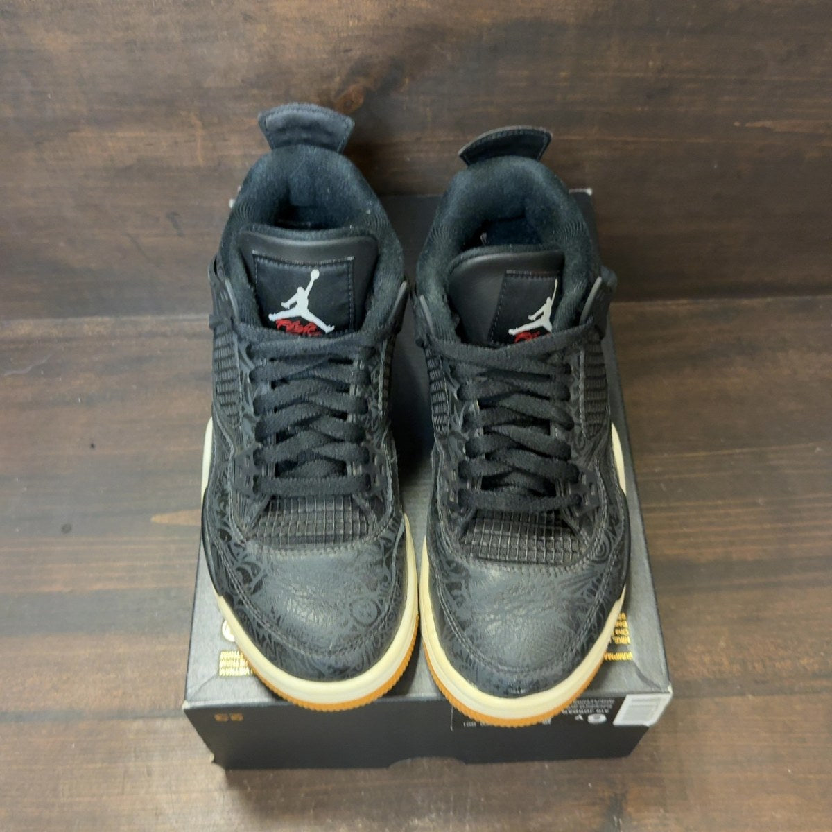 Jordan 4 Retro Laser Black Gum (GS) - Image 3