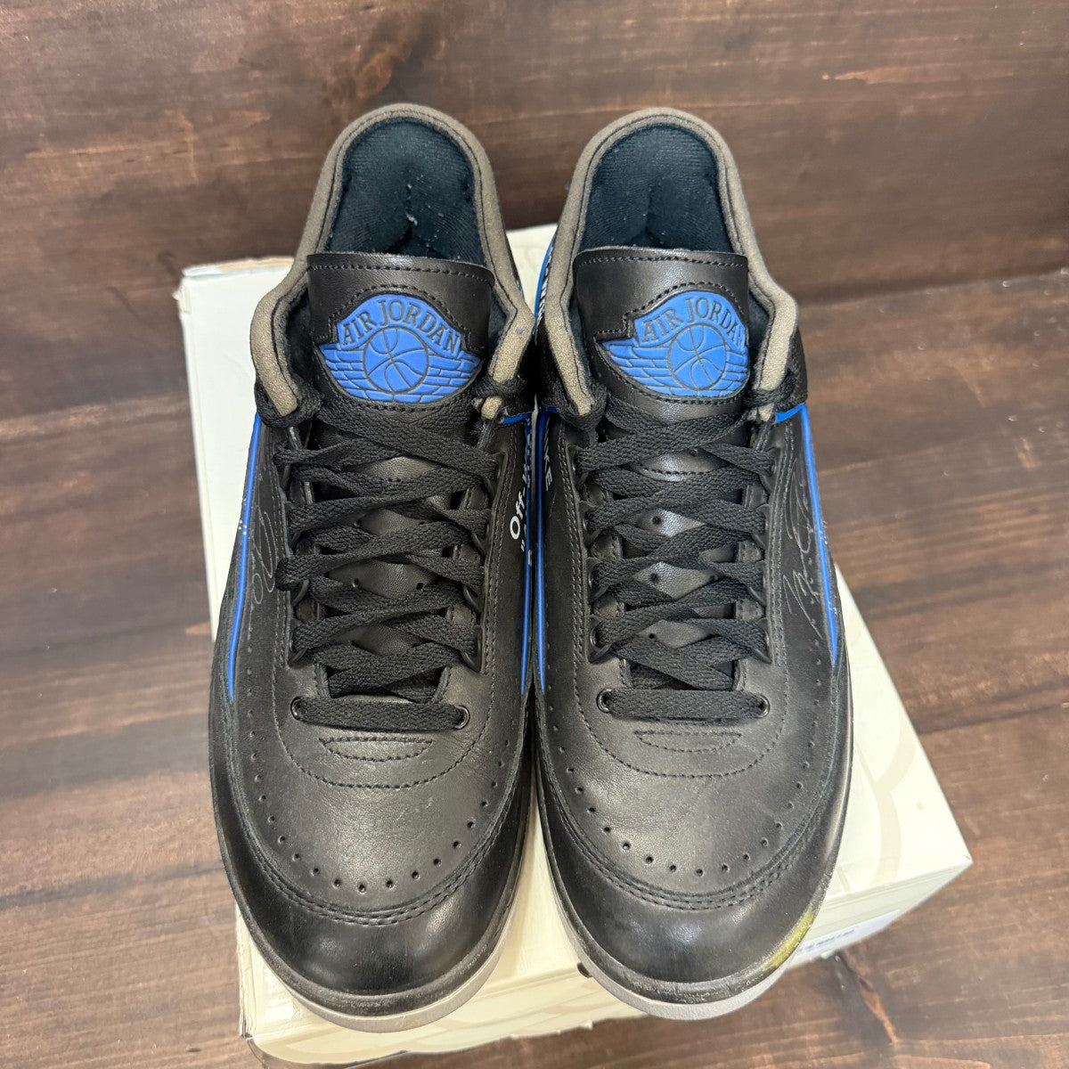 Jordan 2 Retro Low SP Off-White Black Blue - Image 2