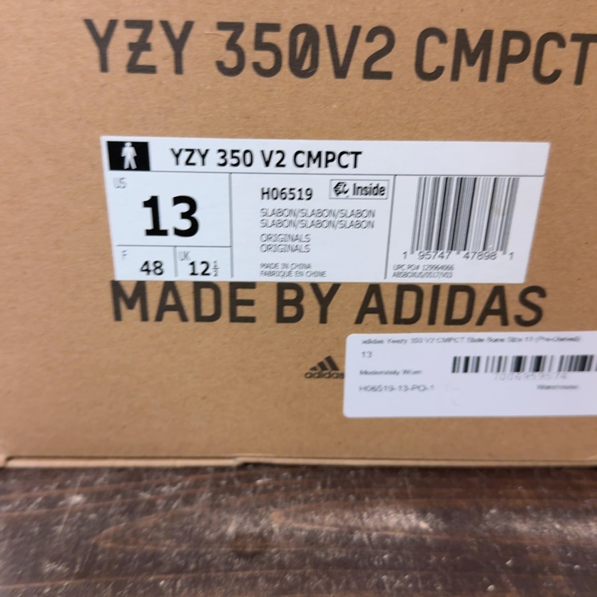 adidas Yeezy 350 V2 CMPCT Slate Bone - Image 8