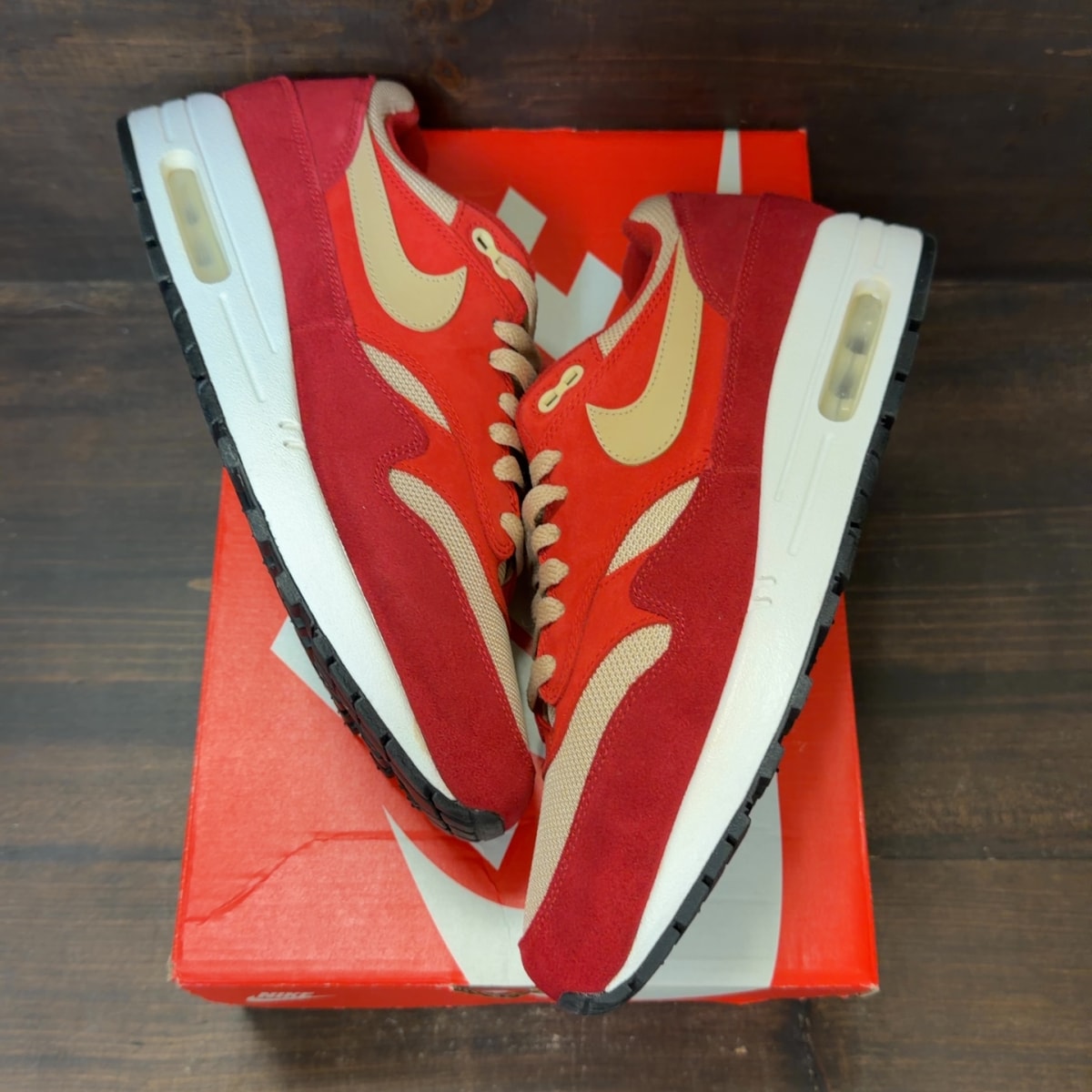 Nike Air Max 1 Curry Pack (Red) Size 10 (Pre-Owned) - Image 2