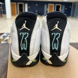 Jordan 14 Retro Oxidized Green (2016) (GS) Size 5Y (Pre-Owned) - Image 4