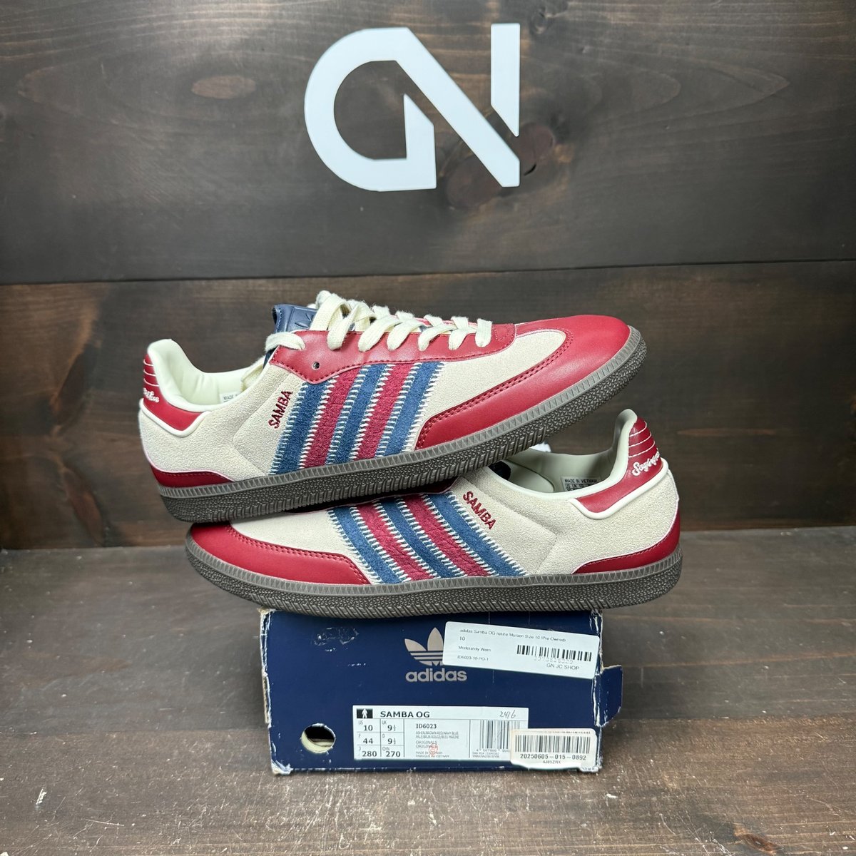 adidas Samba OG notitle Maroon Size 10 (Pre-Owned) - front