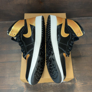 Jordan 1 Retro High Golf Patent Gold Toe Size 12 - Image 4