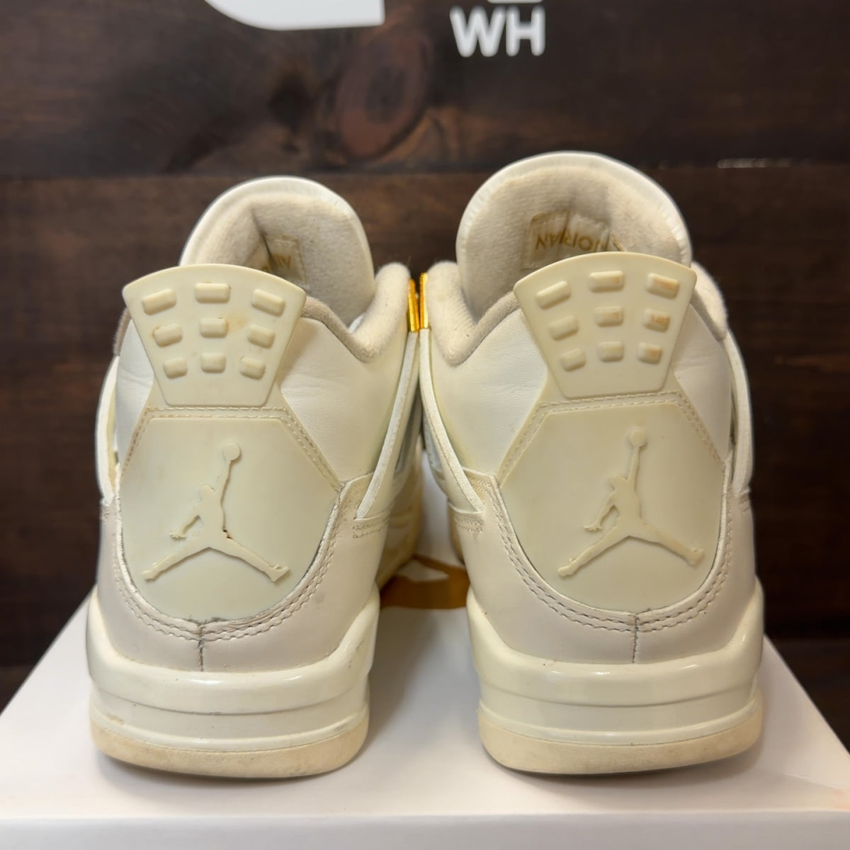 Jordan 4 Retro Metallic Gold (Women's) - Image 4