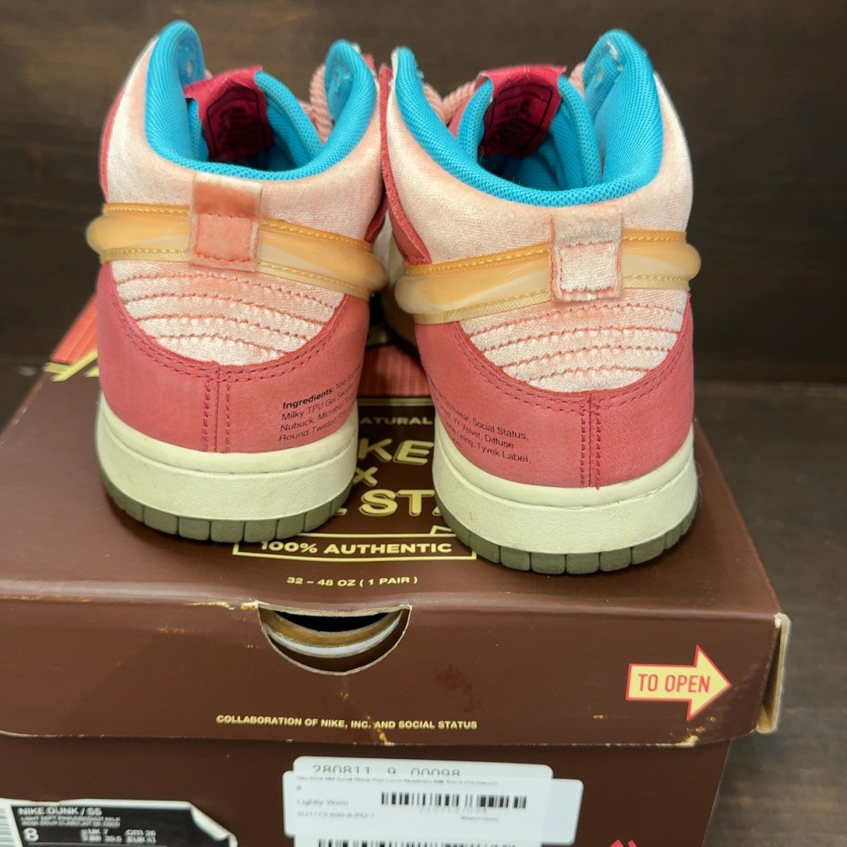 Nike Dunk Mid Social Status Free Lunch Strawberry Milk - Image 5