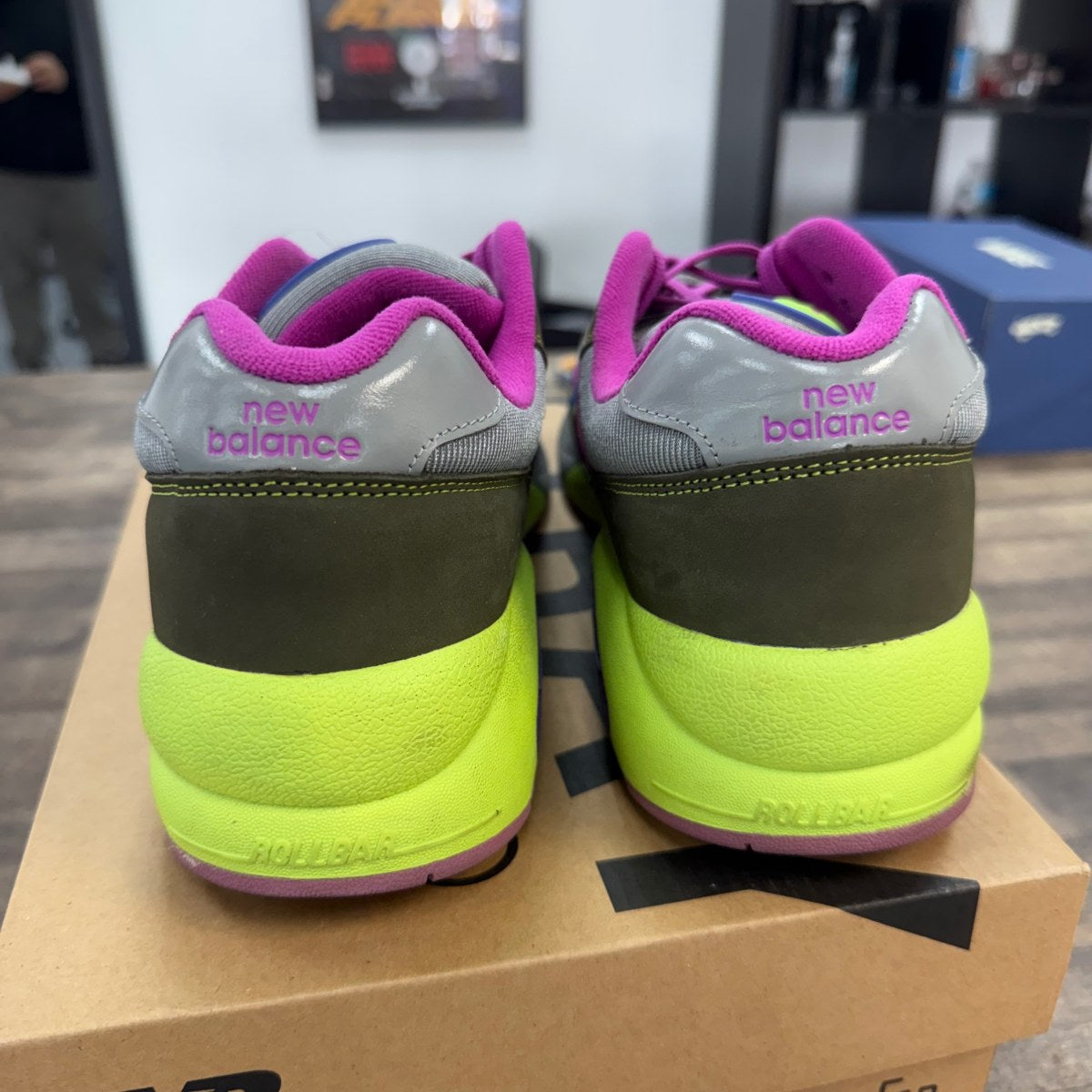 New Balance 580 Stray Rats Khaki Purple Size 12 (Pre-Owned) - Image 5