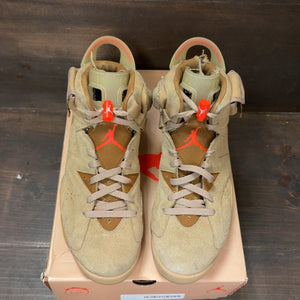 Jordan 6 Retro Travis Scott British Khaki Size 9 (Pre-Owned) - tag