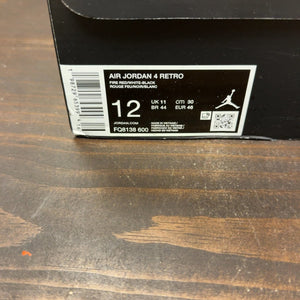 Jordan 4 Retro Toro Bravo (2026) Size 12 (Pre-Owned) - aux