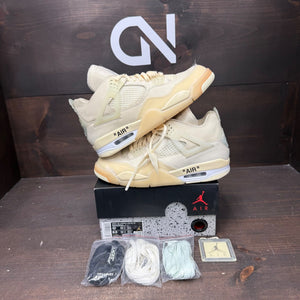 Jordan 4 Retro Off-White Sail (Women's) - Image 1