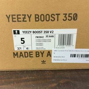 adidas Yeezy Boost 350 V2 Citrin (Non-Reflective) Size 5 (Pre-Owned) - aux