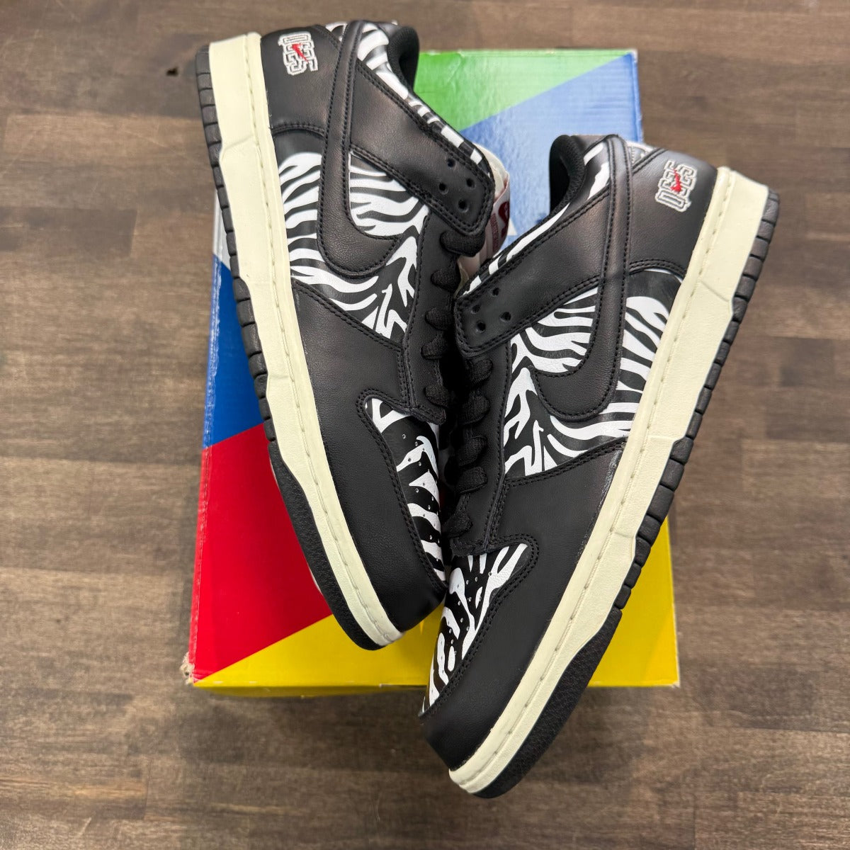 Nike SB Dunk Low OG QS Quartersnacks Zebra - Image 1