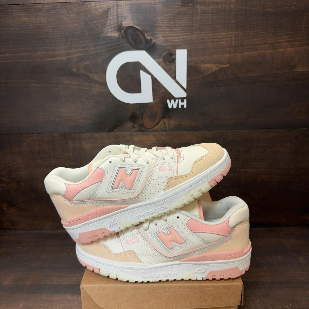 New Balance 550 White Pink (Women's) Size 7W (Pre-Owned) - Image 1