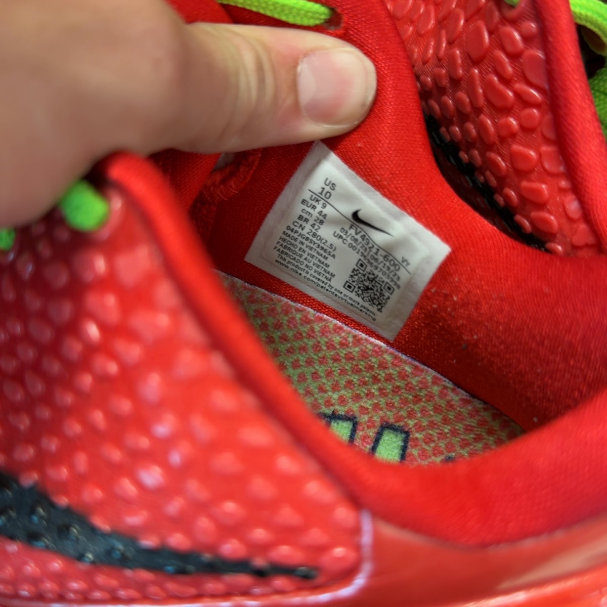 Nike Kobe 6 Protro Reverse Grinch - Image 7