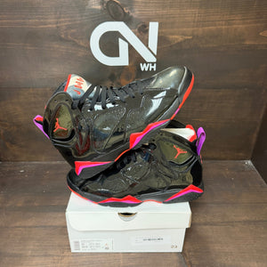 Jordan 7 Retro Black Patent (Women's) - Image 1