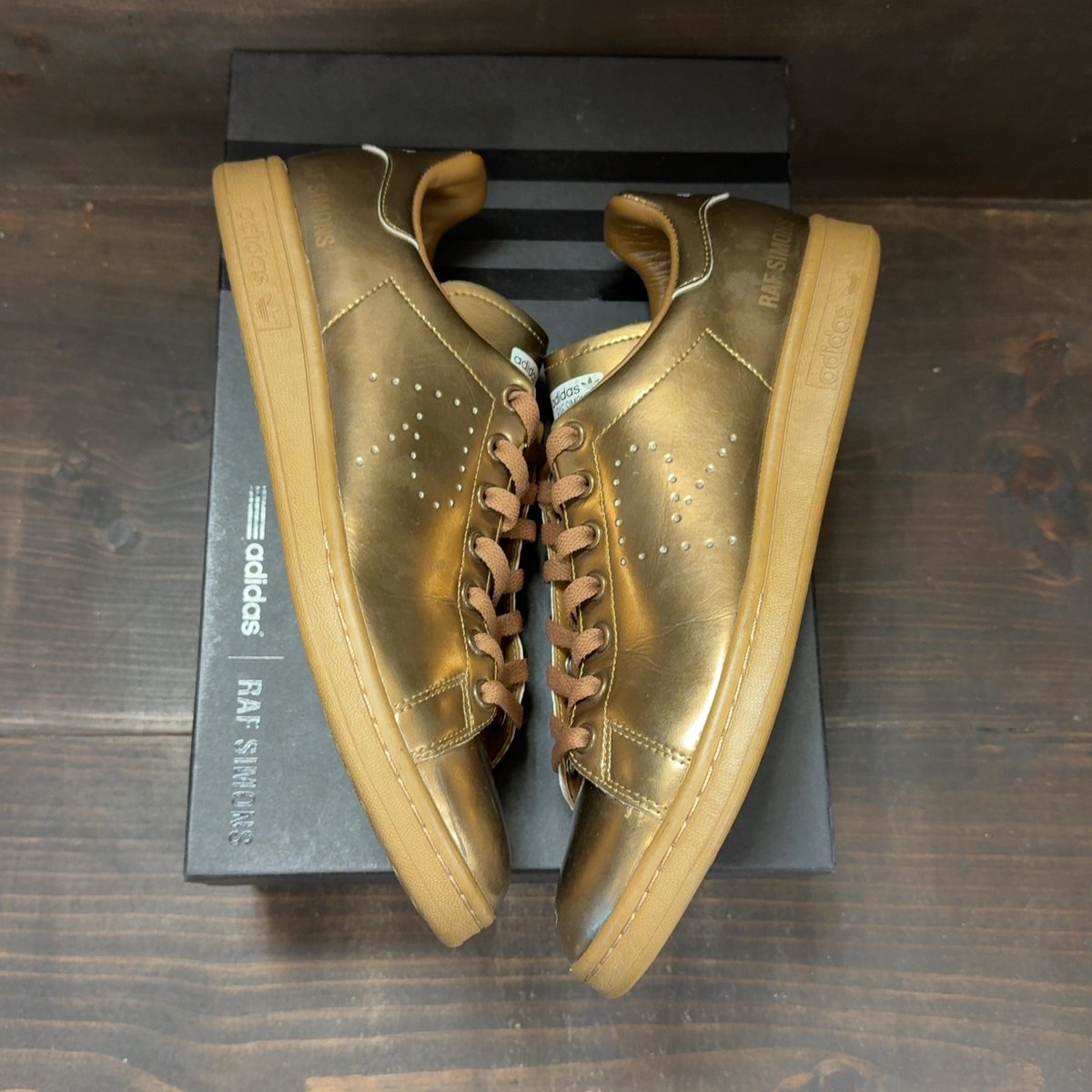 adidas Stan Smith Raf Simons Copper Metallic Size 10 (Pre-Owned) - back