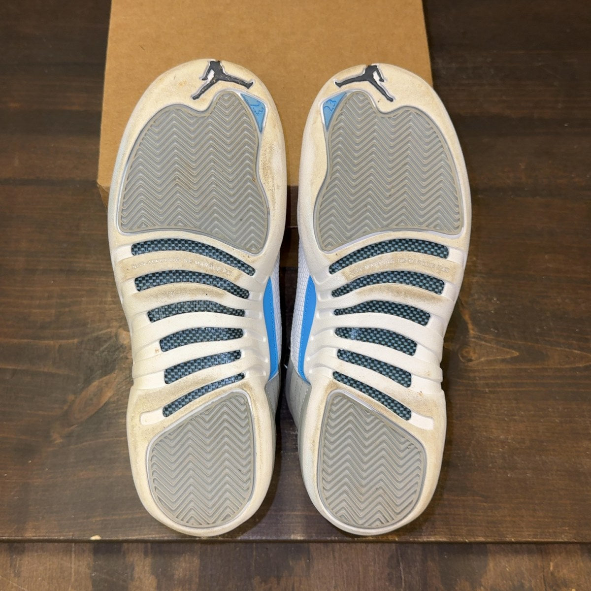 Jordan 12 Retro Grey University Blue (GS) Size 7Y (Pre-Owned) - Image 8