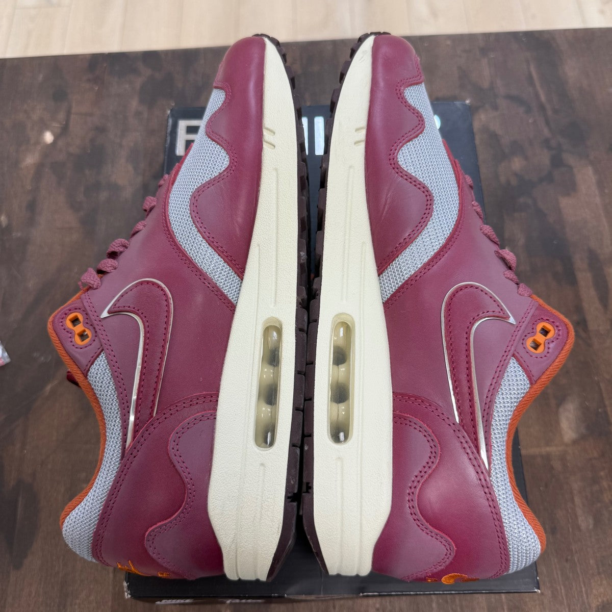 Nike Air Max 1 Patta Waves Rush Maroon (with Bracelet) - Image 4