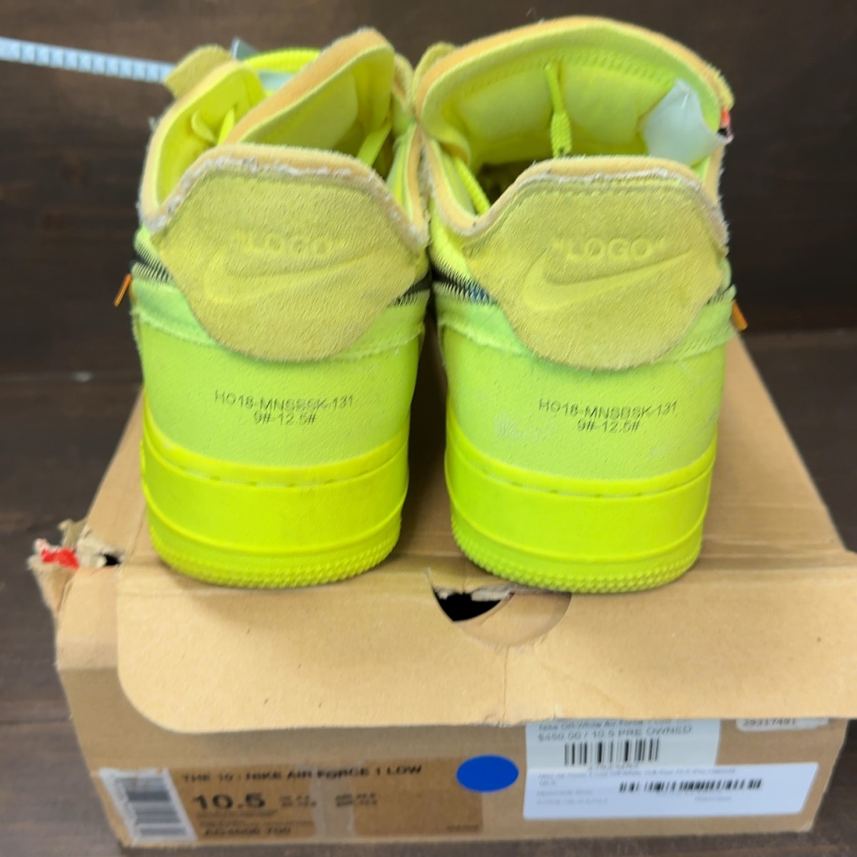 Nike Air Force 1 Low Off-White Volt - Image 5