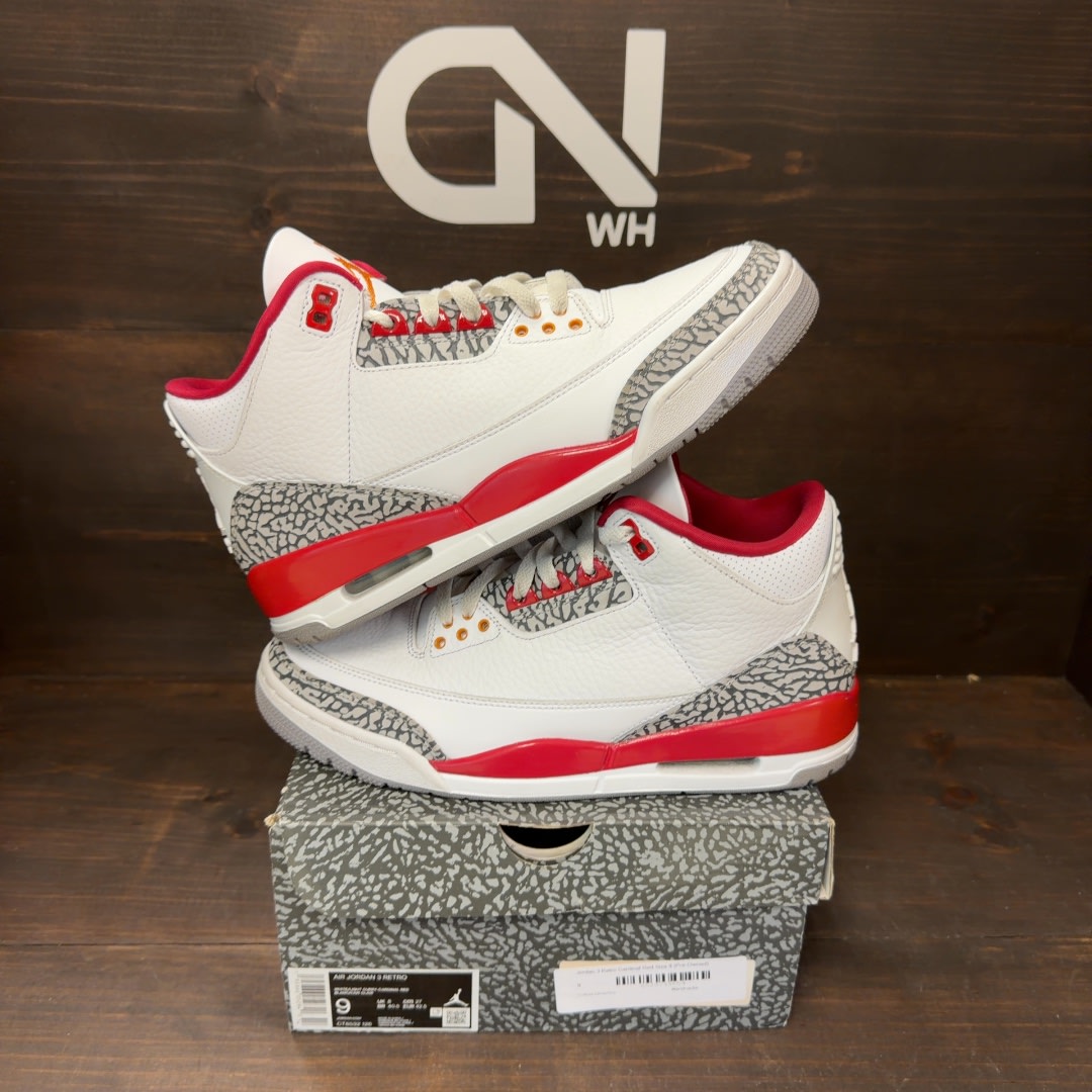 Jordan 3 Retro Cardinal Red - Image 1