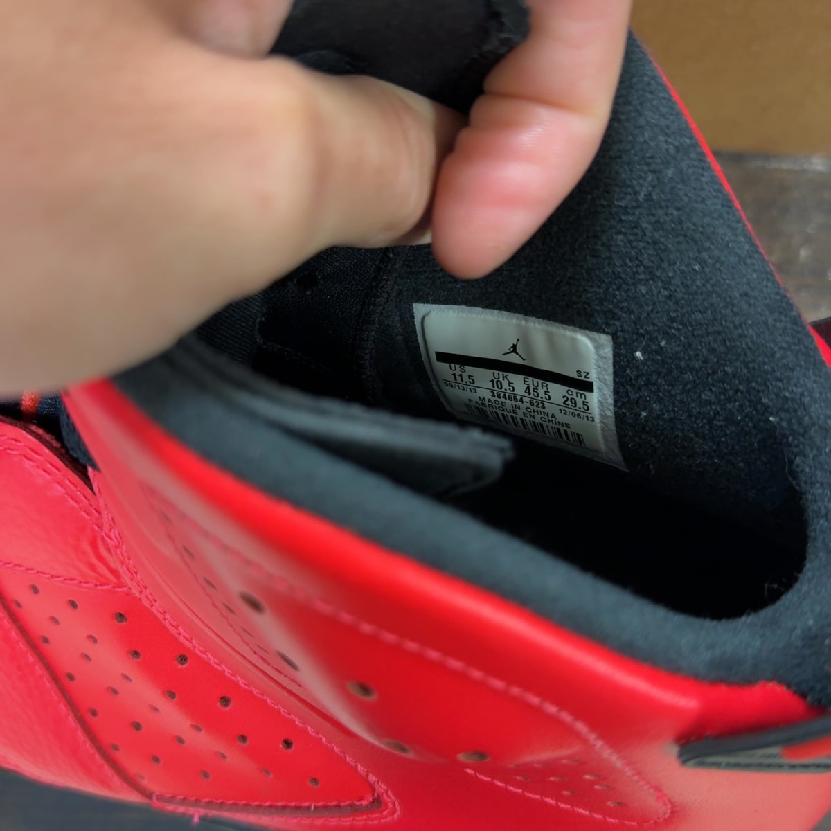 Jordan 6 Retro Infrared 23 (Toro) Size 11.5 (Pre-Owned) - Image 7