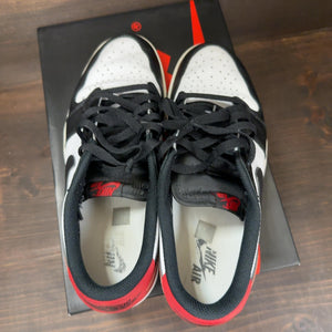 Jordan 1 Retro Low OG Black Toe (2023) Size 10.5 (Pre-Owned)