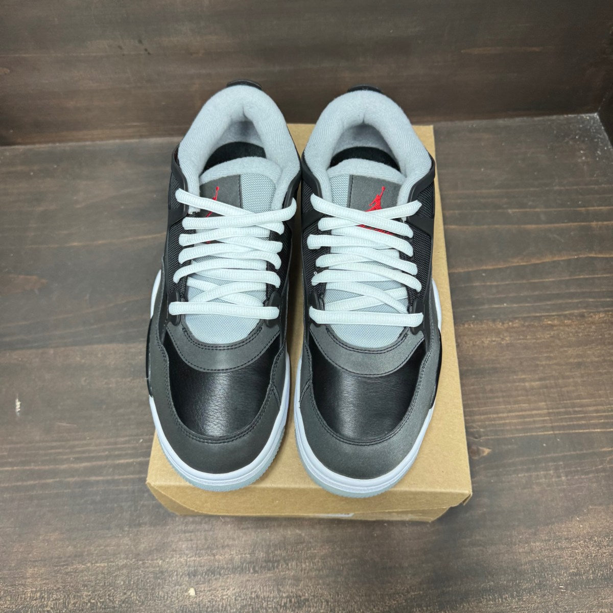 Jordan 4 RM Black Metallic Size 10 - Image 3