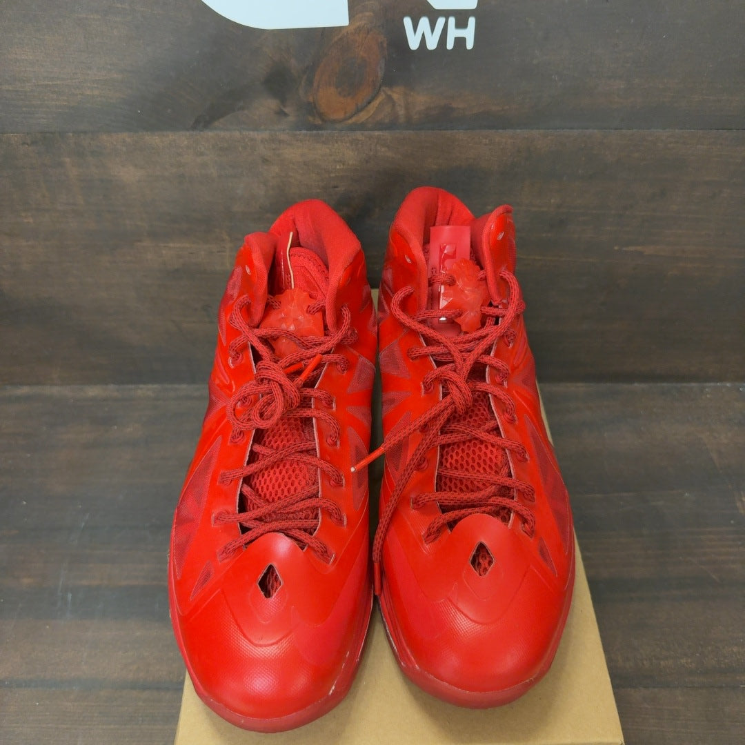 Nike LeBron X RED Nike ID Size 11 (Pre-Owned) - Image 3