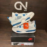 Jordan 4 Retro Military Blue (2024) Size 10.5 (Pre-Owned) - front