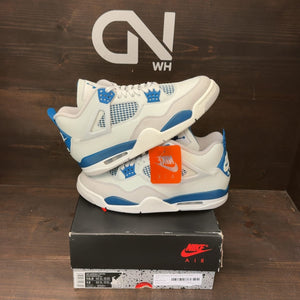 Jordan 4 Retro Military Blue (2024) Size 10.5 (Pre-Owned) - front