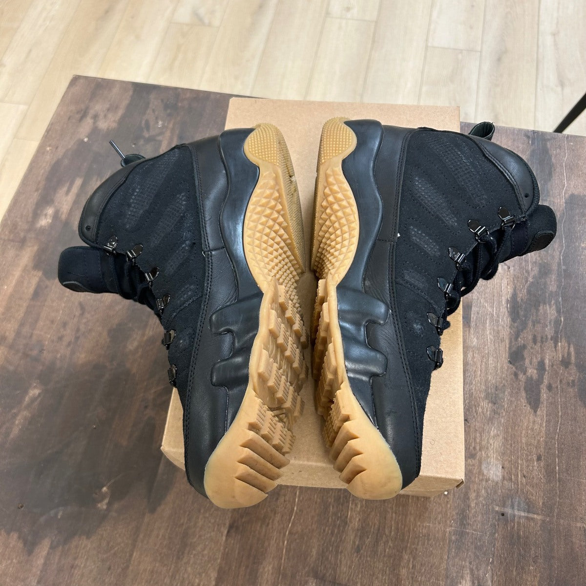 Jordan 9 Retro Boot NRG Black Light Gum Size 10.5 (Pre-Owned) - Image 3