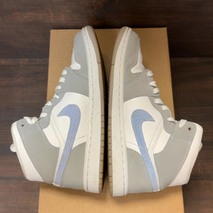 Jordan 1 Mid Wolf Grey Aluminum (Women's) Size 7W (Pre-Owned) - Image 5