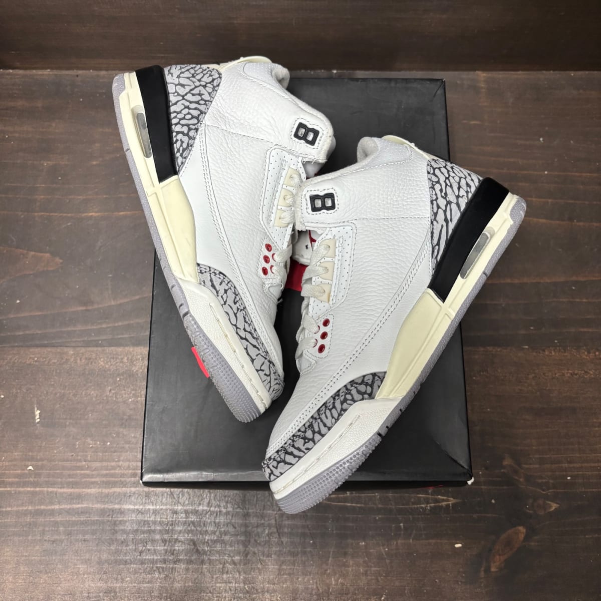 Jordan 3 Retro White Cement Reimagined (GS) Size 5Y (Pre-Owned) - back