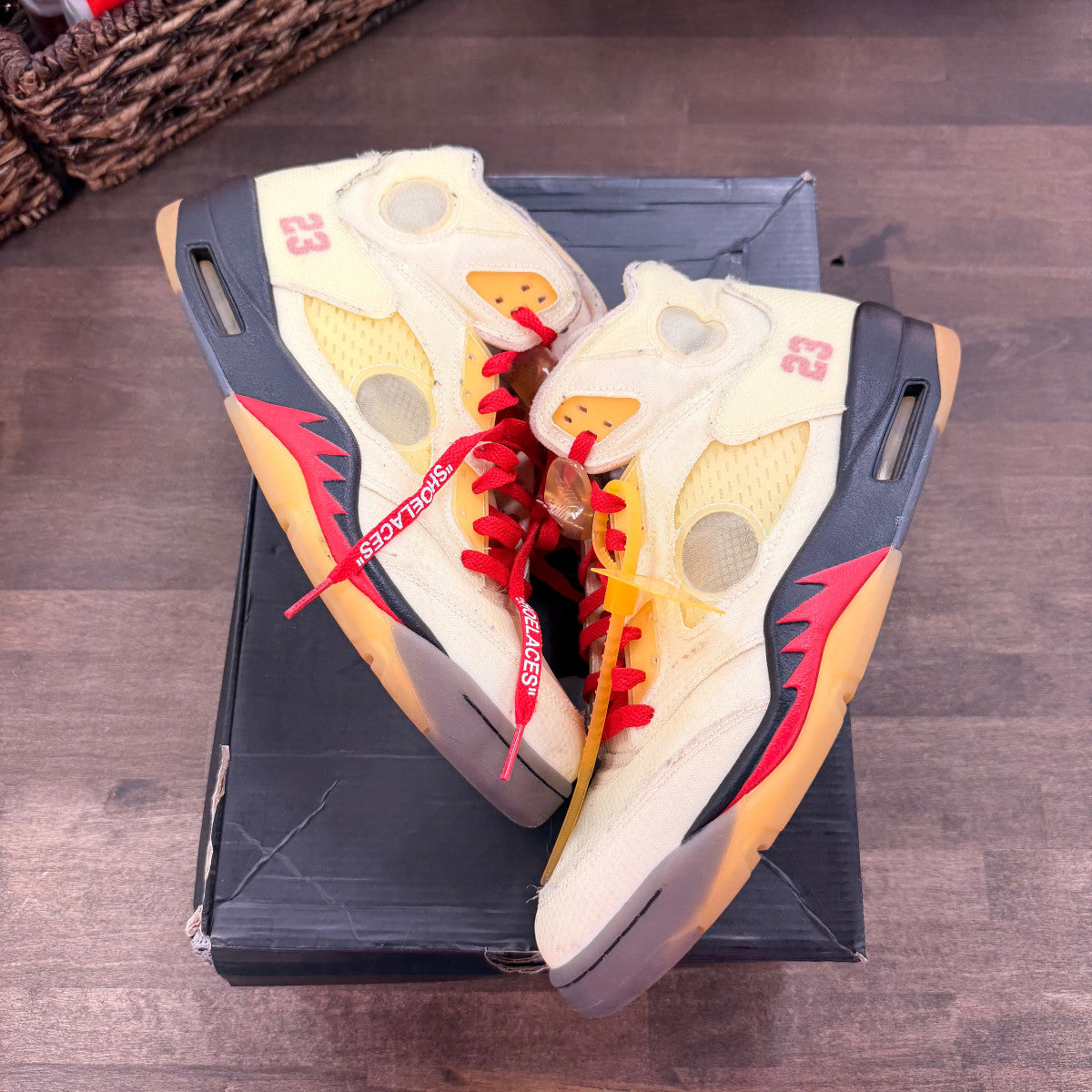 Jordan 5 Retro Off-White Sail - Image 1