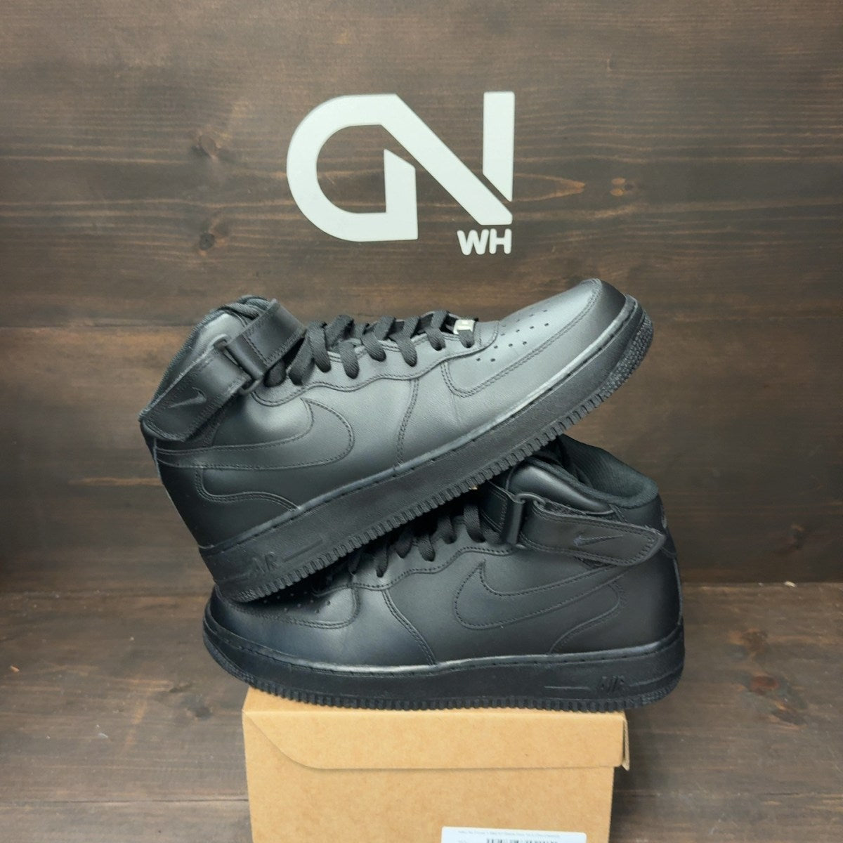 Nike Air Force 1 Mid '07 Black Size 10.5 (Pre-Owned) - Image 1