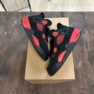 Jordan 4 Retro Red Thunder (GS) Size 5.5Y (Pre-Owned) - Image 1