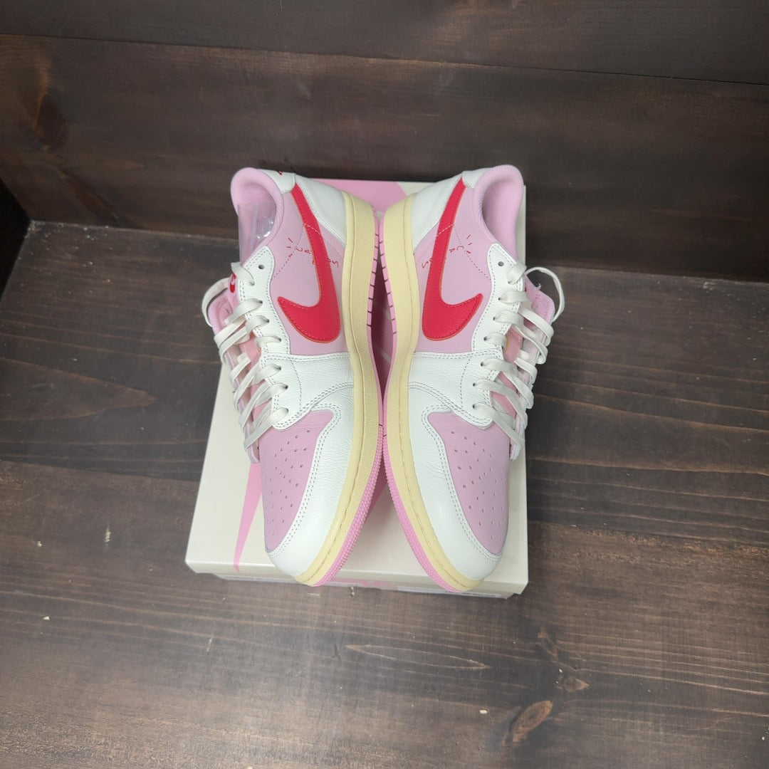 Jordan 1 Retro Low OG SP Travis Scott Sail Tropical Pink - Image 4