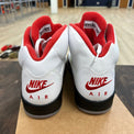 Jordan 5 Retro Fire Red Silver Tongue (2020) Size 10 (Pre-Owned) - Image 4