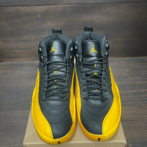 Jordan 12 Retro Black University Gold Size 9.5 (Pre-Owned) - Image 3