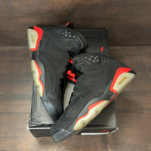 Jordan 6 Retro Infrared Black (2014) Size 10 (Pre-Owned) - back