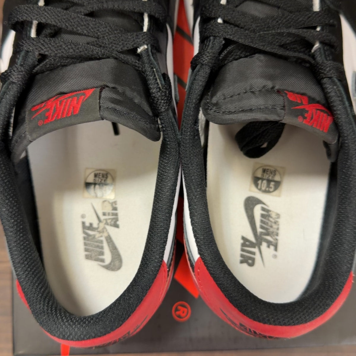 Jordan 1 Retro Low OG Black Toe (2023) Size 10.5 (Pre-Owned) - Image 5