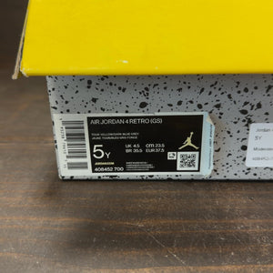 Jordan 4 Retro Lightning (2021) (GS) Size 5Y (Pre-Owned) - aux