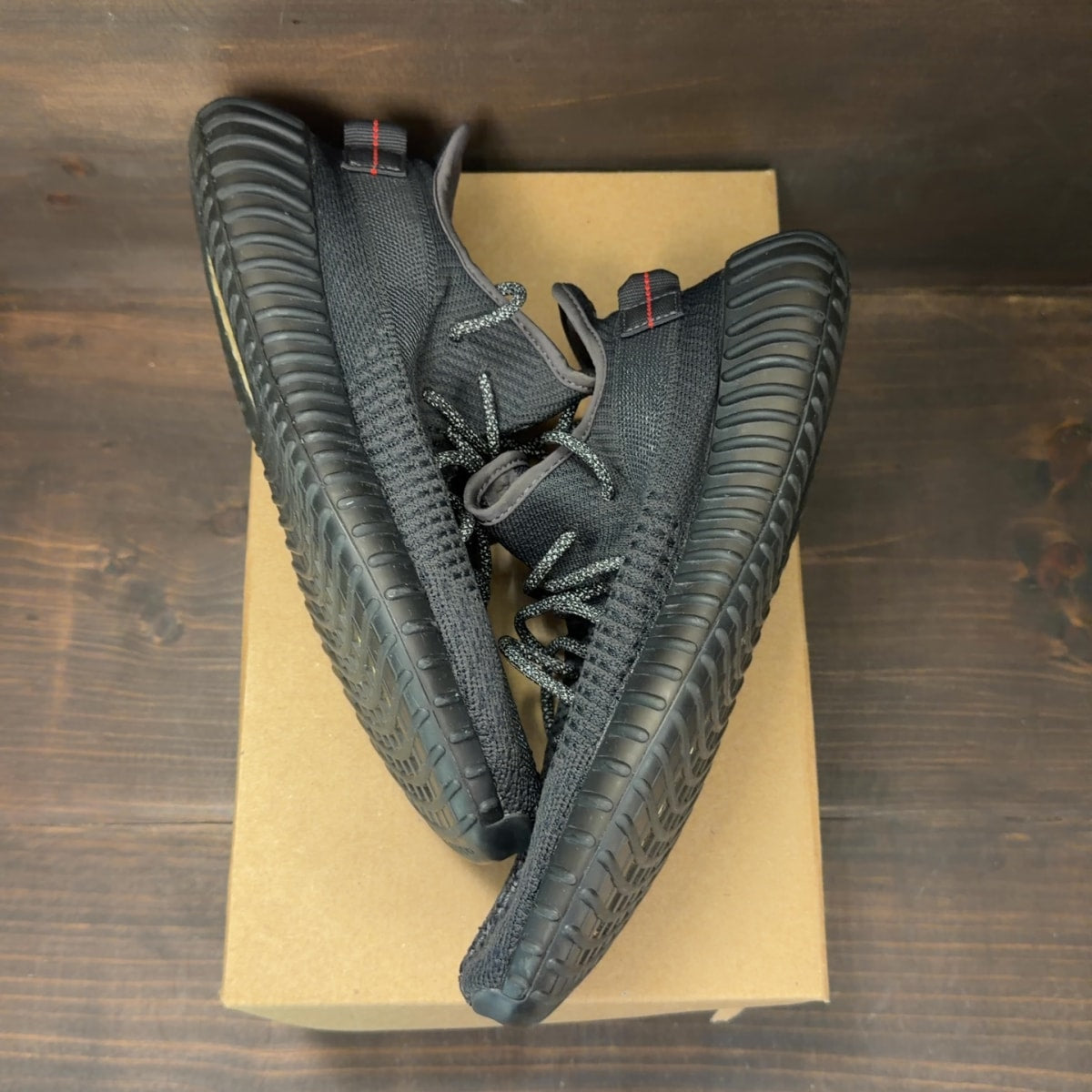 adidas Yeezy Boost 350 V2 Black (Non-Reflective) Size 10.5 (Pre-Owned) - Image 2