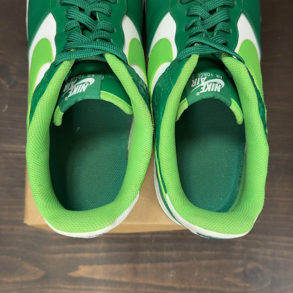 Nike Air Force 1 Low Shamrock St Patrick's Day (2021) Size 13 (Pre-Owned) - Image 6