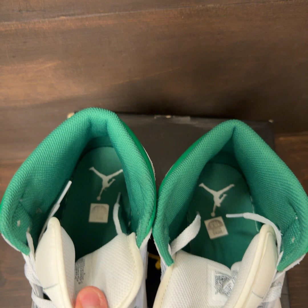 Jordan 1 Mid White Pure Platinum Pine Green - Image 4
