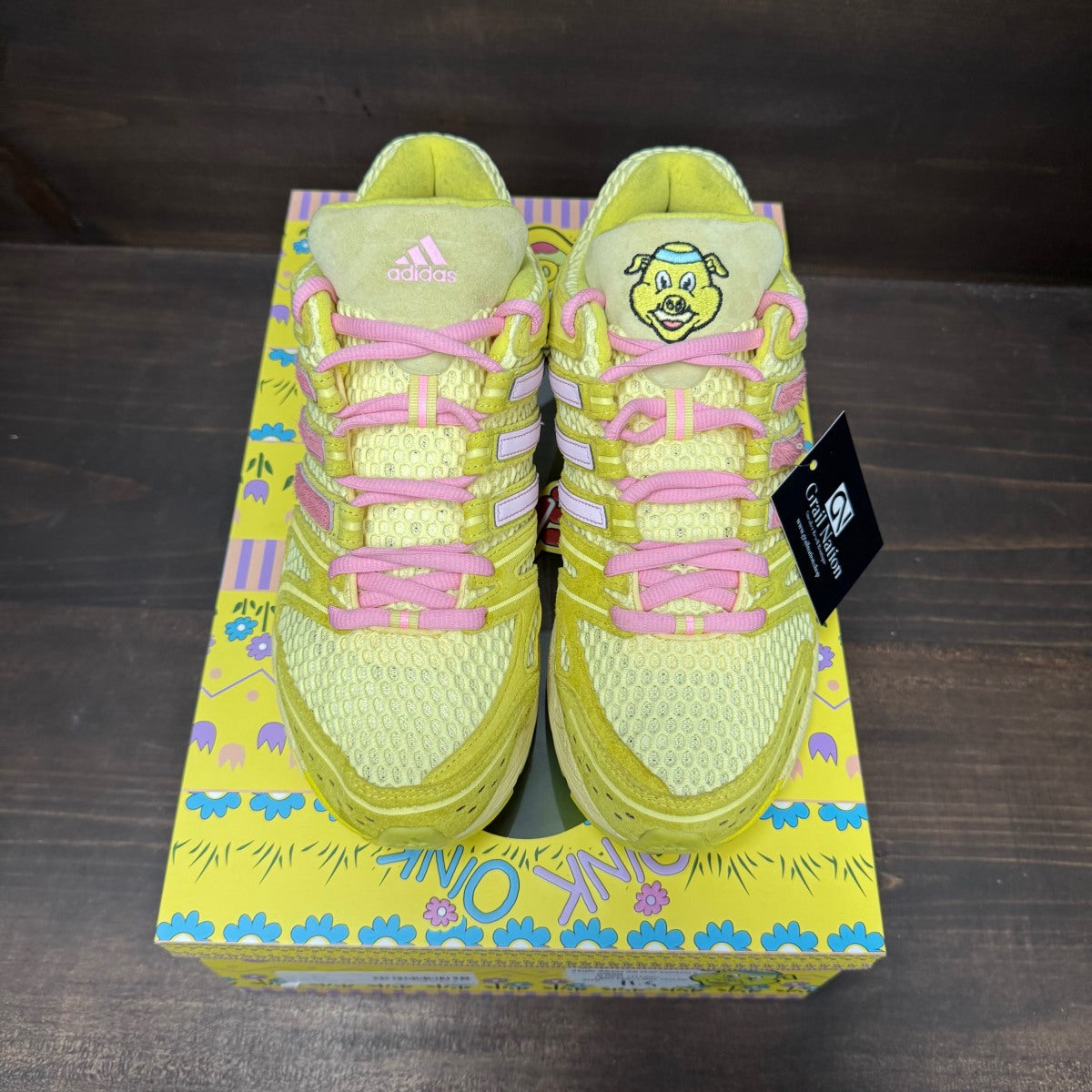 adidas Adistar Control 5 Unheardof Pork Chop Piggy Runner 2.0 Cheeseburger Size 11.5 (Pre-Owned) - Image 3
