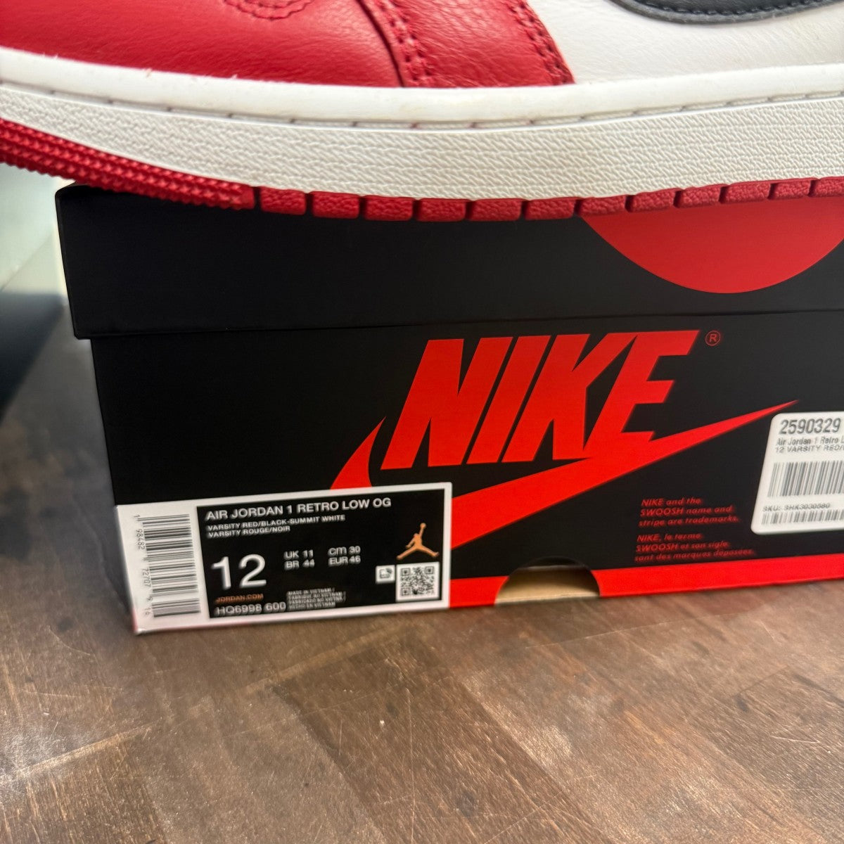 Jordan 1 Retro Low OG Chicago (2025) Size 12 (Pre-Owned) - front
