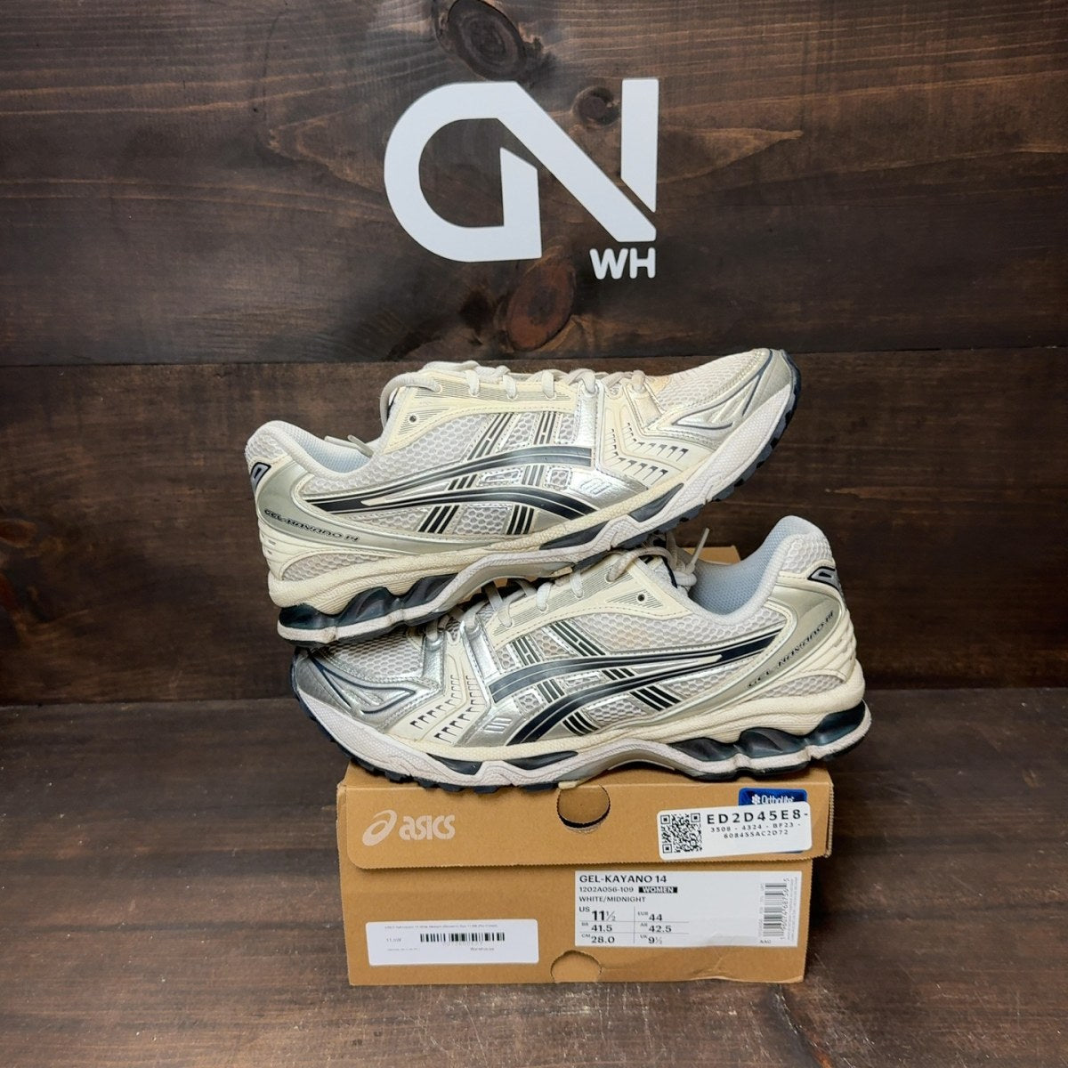 ASICS Gel-Kayano 14 White Midnight (Women's) - Image 1