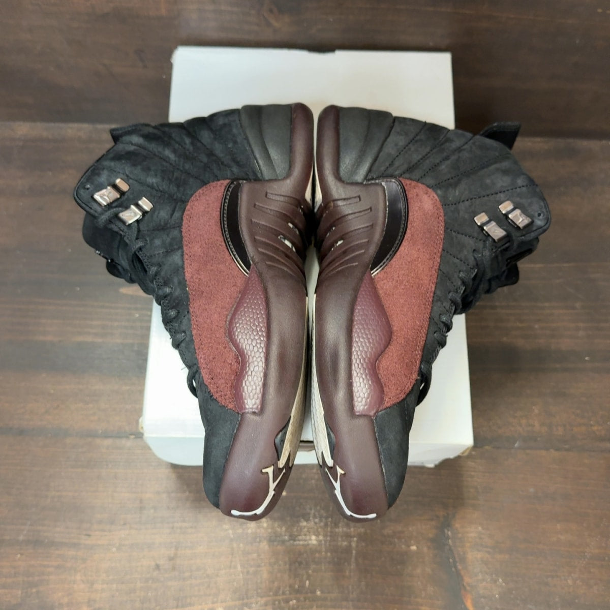 Jordan 12 Retro SP A Ma Maniére Black (Women's) Size 8W (Pre-Owned) - Image 4