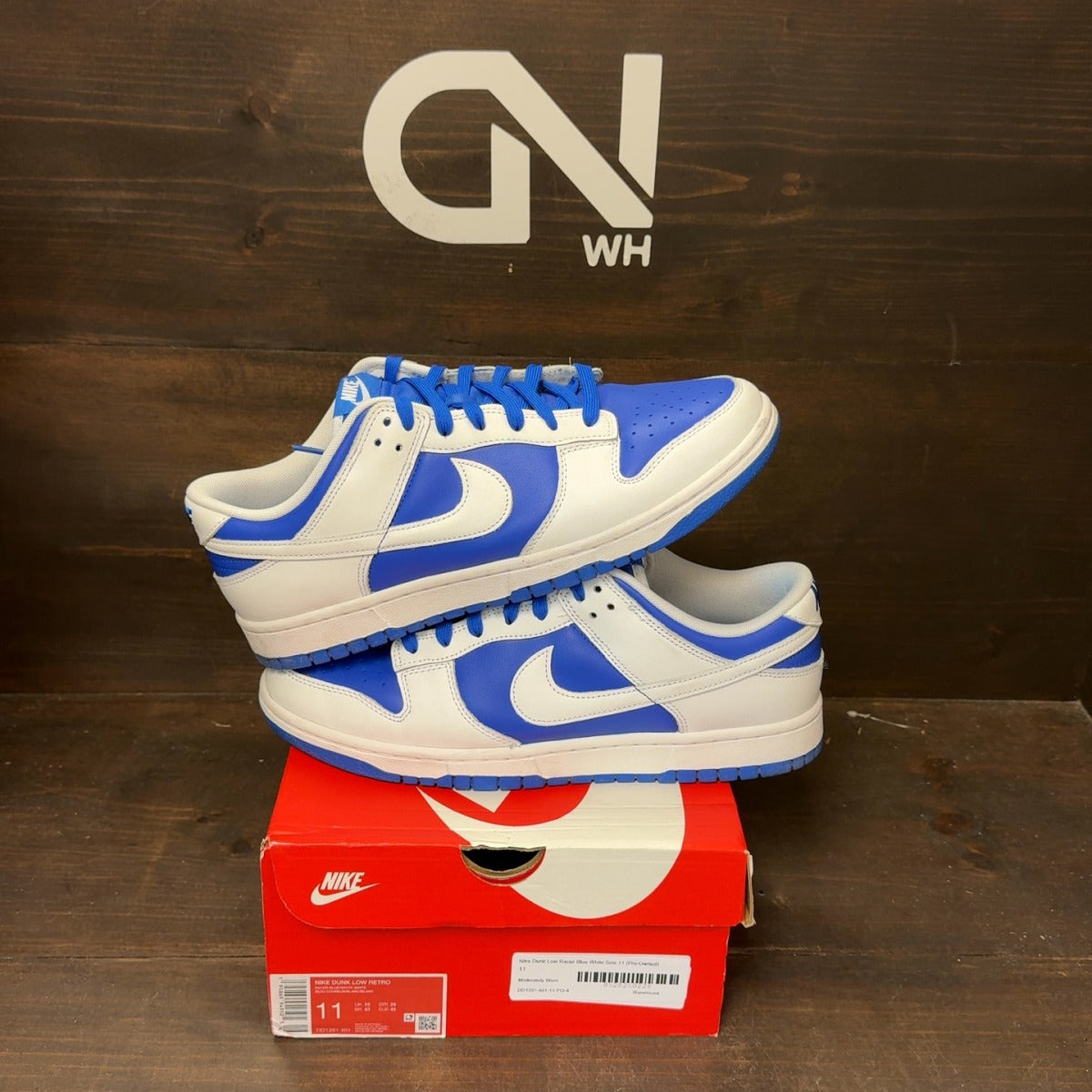 Nike Dunk Low Racer Blue White - Image 1