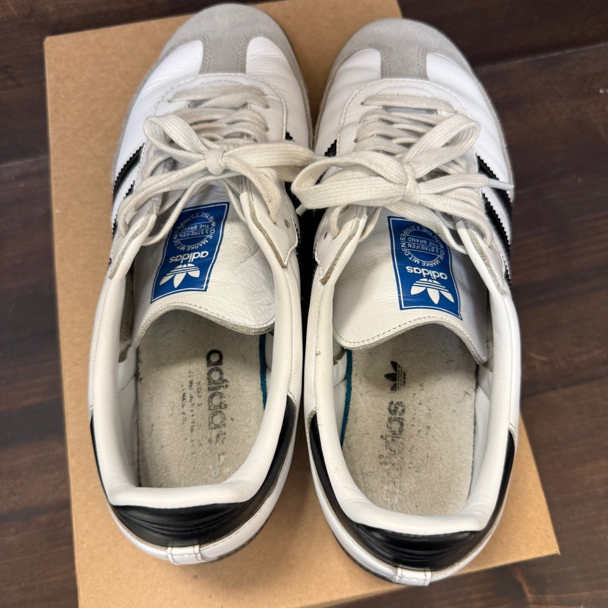 adidas Samba OG Cloud White Core Black Size 10.5 (Pre-Owned) - Image 4